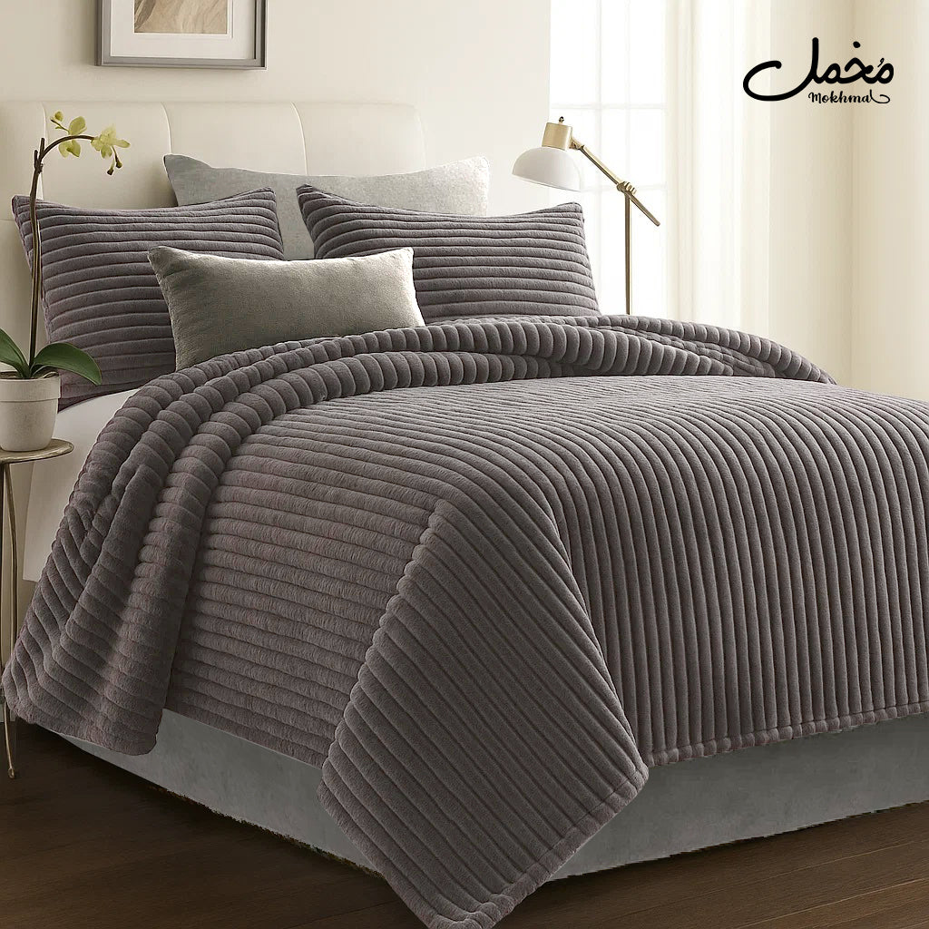 Soft Fur Quilt 3pcs (220*240+ 2 pillowcase)