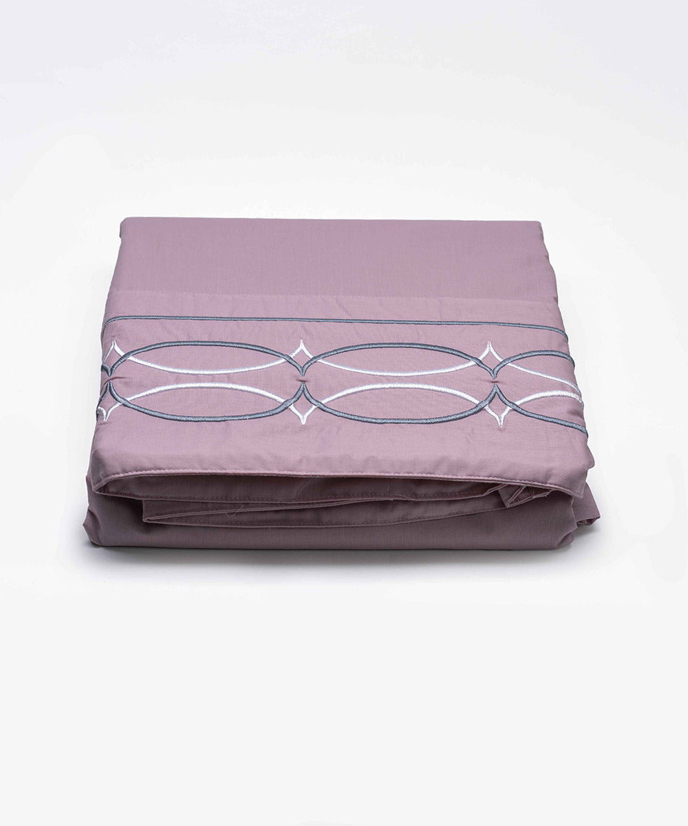 Embroidered Cotton Bedsheet (1 Bedsheet + 2 Pillowcases)