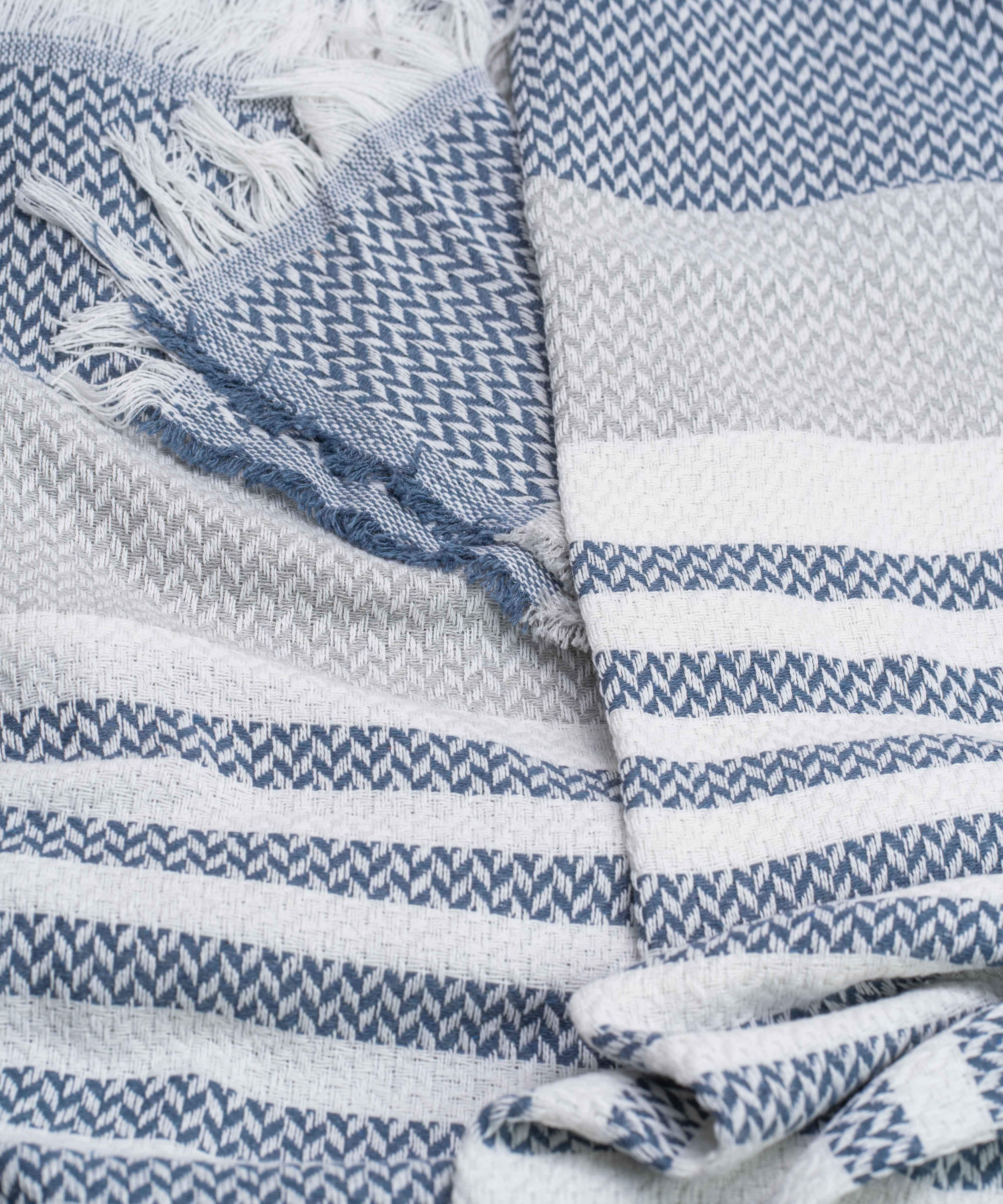 Striped Egyptian Cotton Blanket