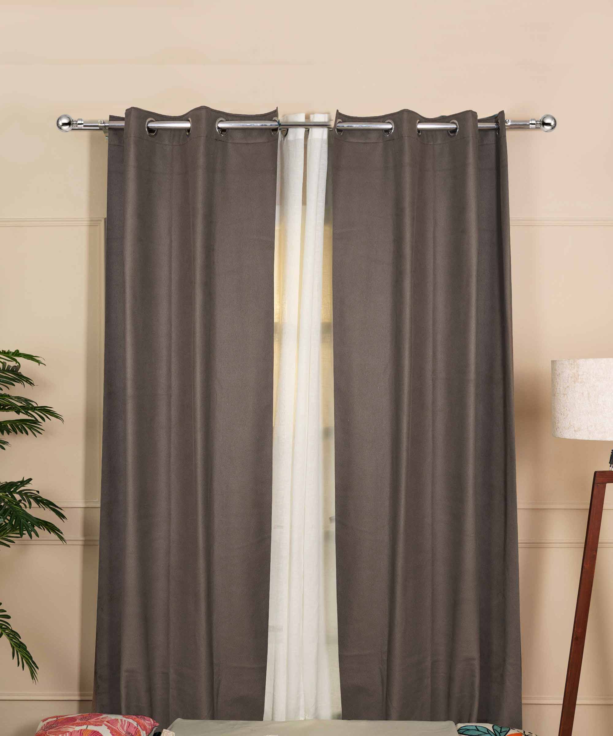 Modern Padded Leather Curtains - Model Plain leather