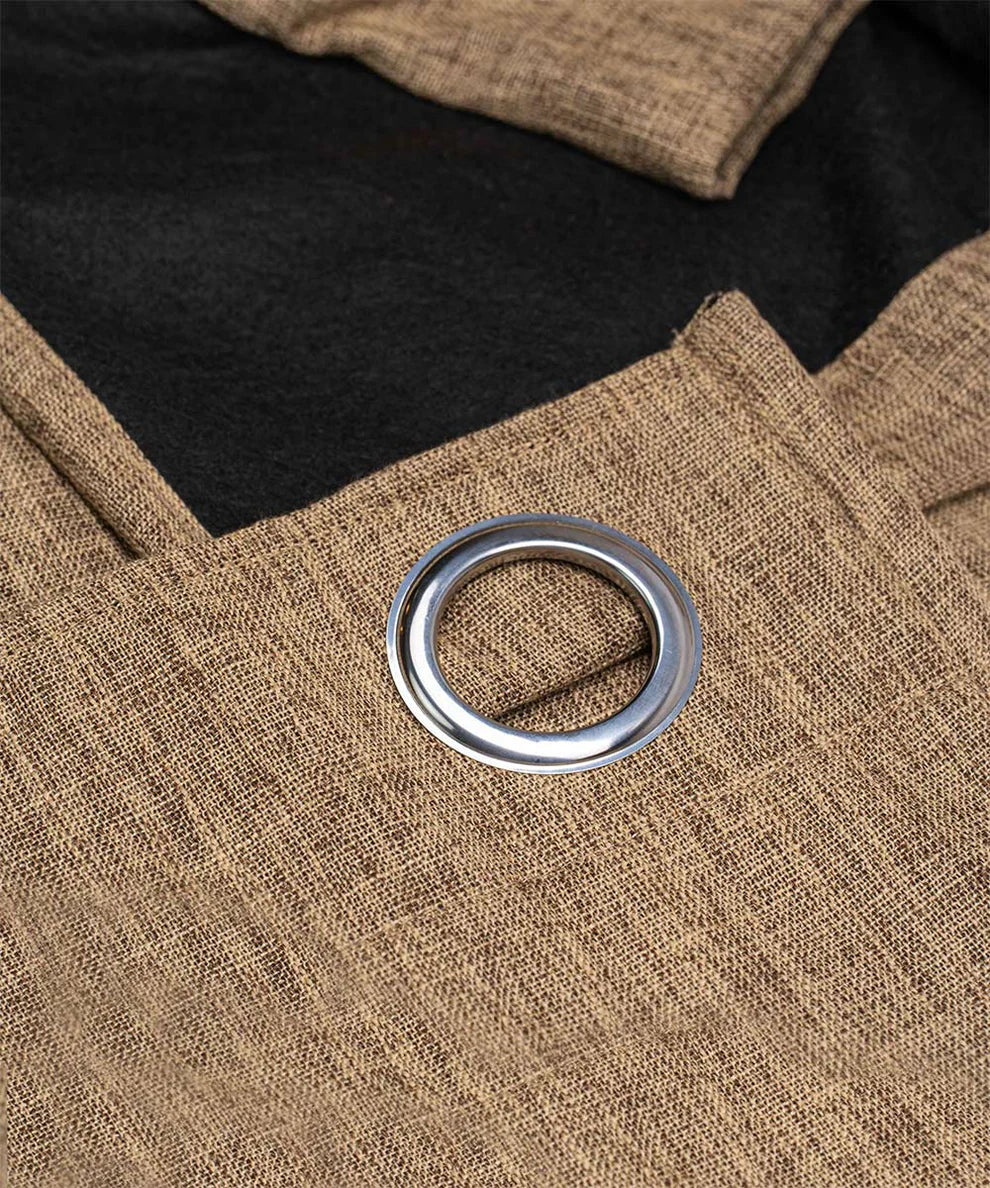 Modern Lined Linen Curtains - Light Blocking - Model Antalya