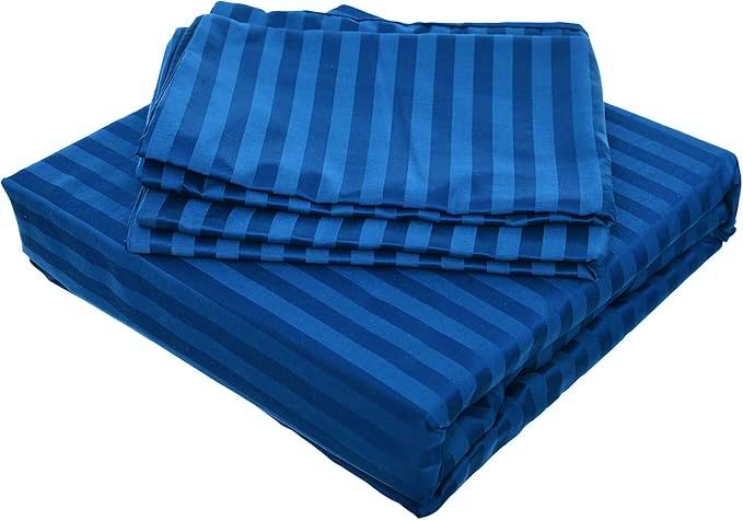 ملاية  قطن استرايب  استك (1 ملاية  مع أكياس وسادة)