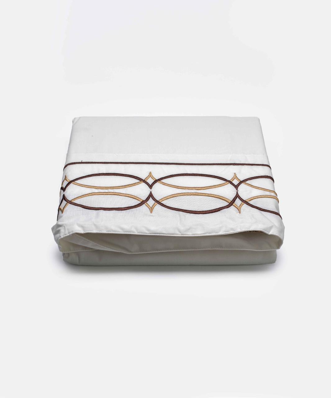 Embroidered Cotton Bedsheet (1 Bedsheet + 2 Pillowcases)