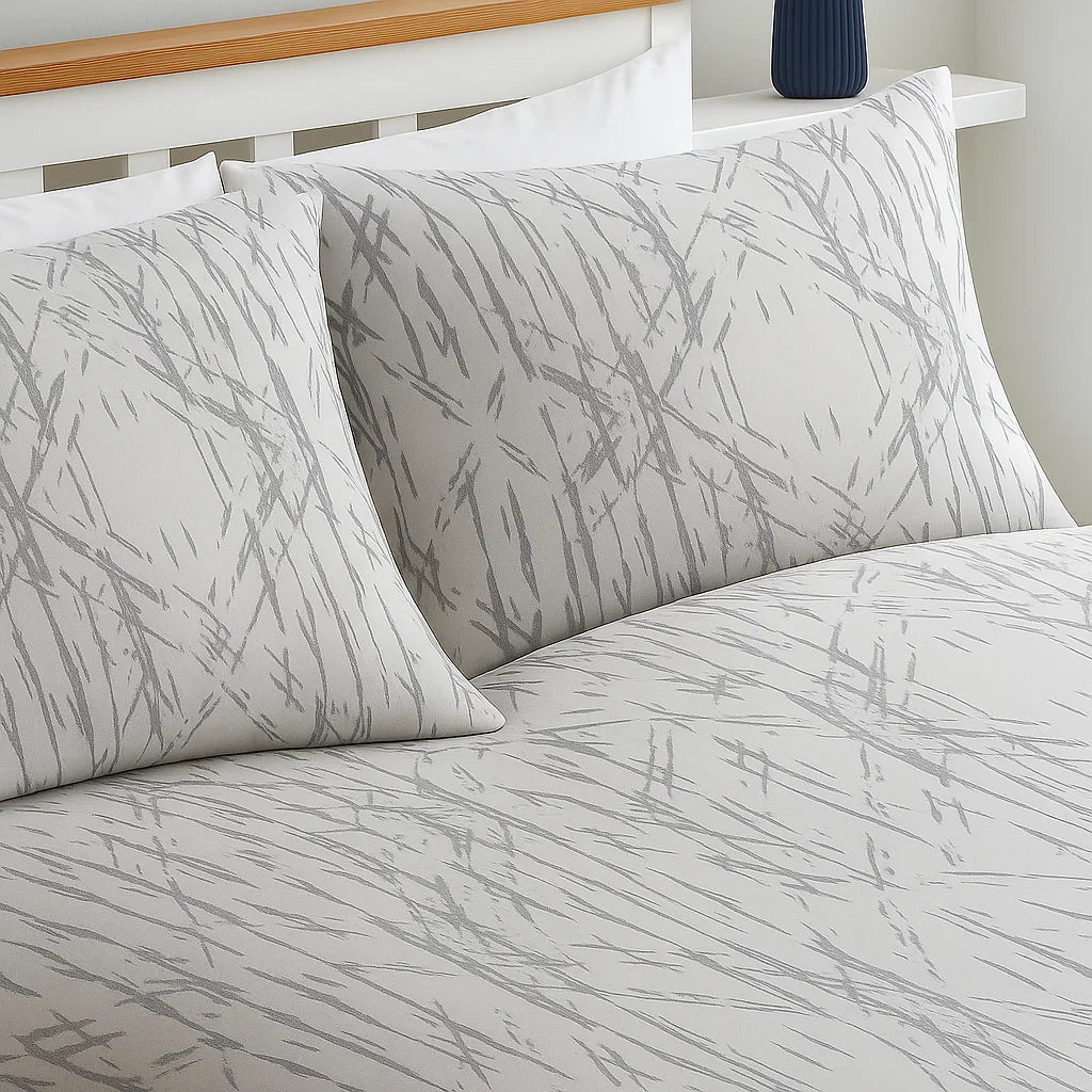 ملاية سرير قطن مطبوعة (ملاية سرير واحدة + 2 غطاء وسادة)