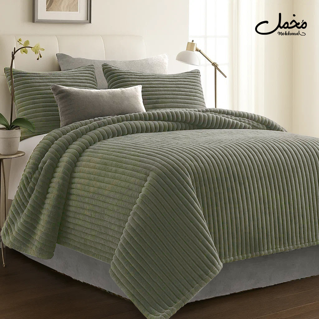 Soft Fur Quilt 3pcs (220*240+ 2 pillowcase)