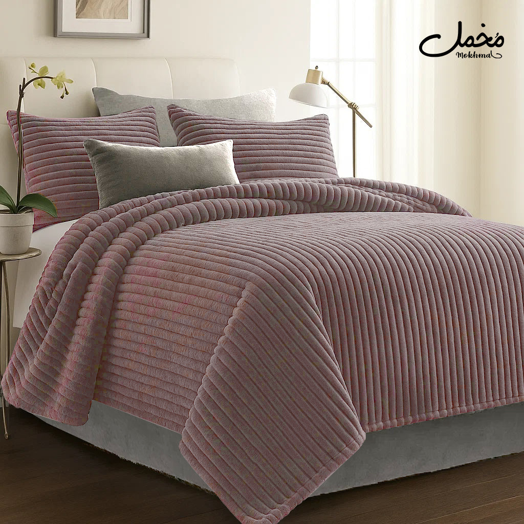 Soft Fur Quilt 3pcs (220*240+ 2 pillowcase)