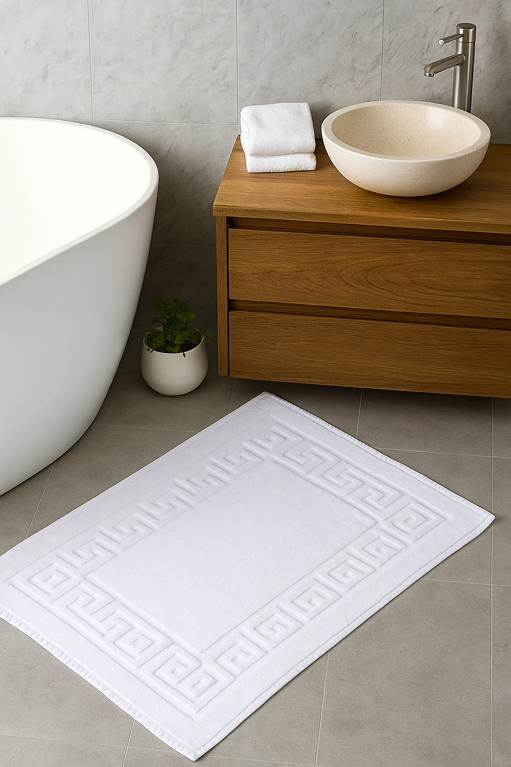 Bath mat versace