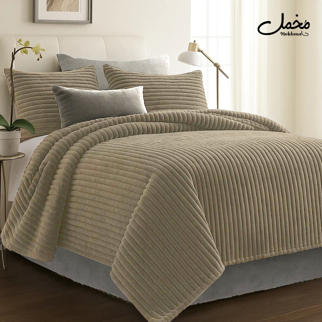 Soft Fur Quilt 3pcs (220*240+ 2 pillowcase)