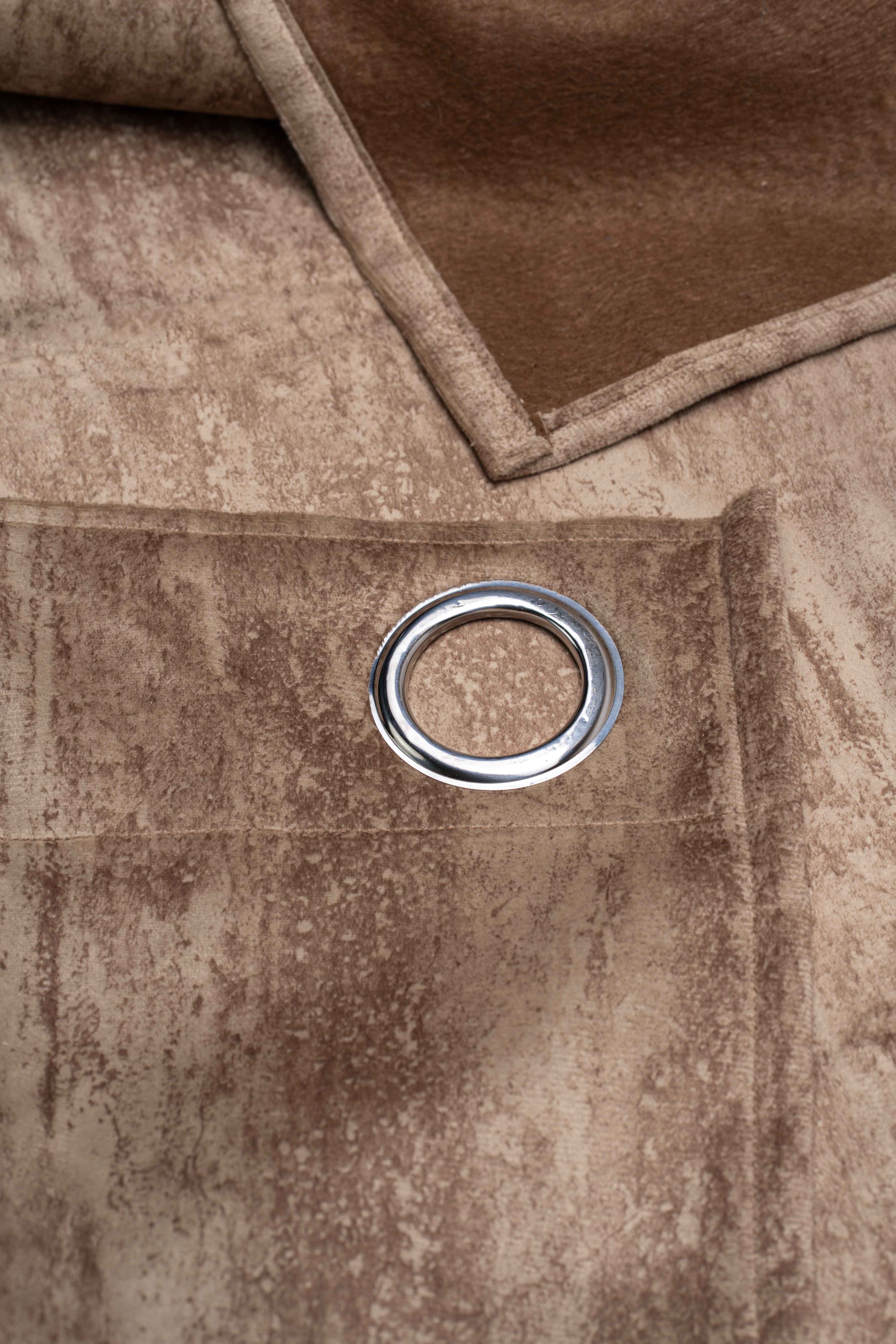 Suede Curtains - Light Blocking - Model chamois