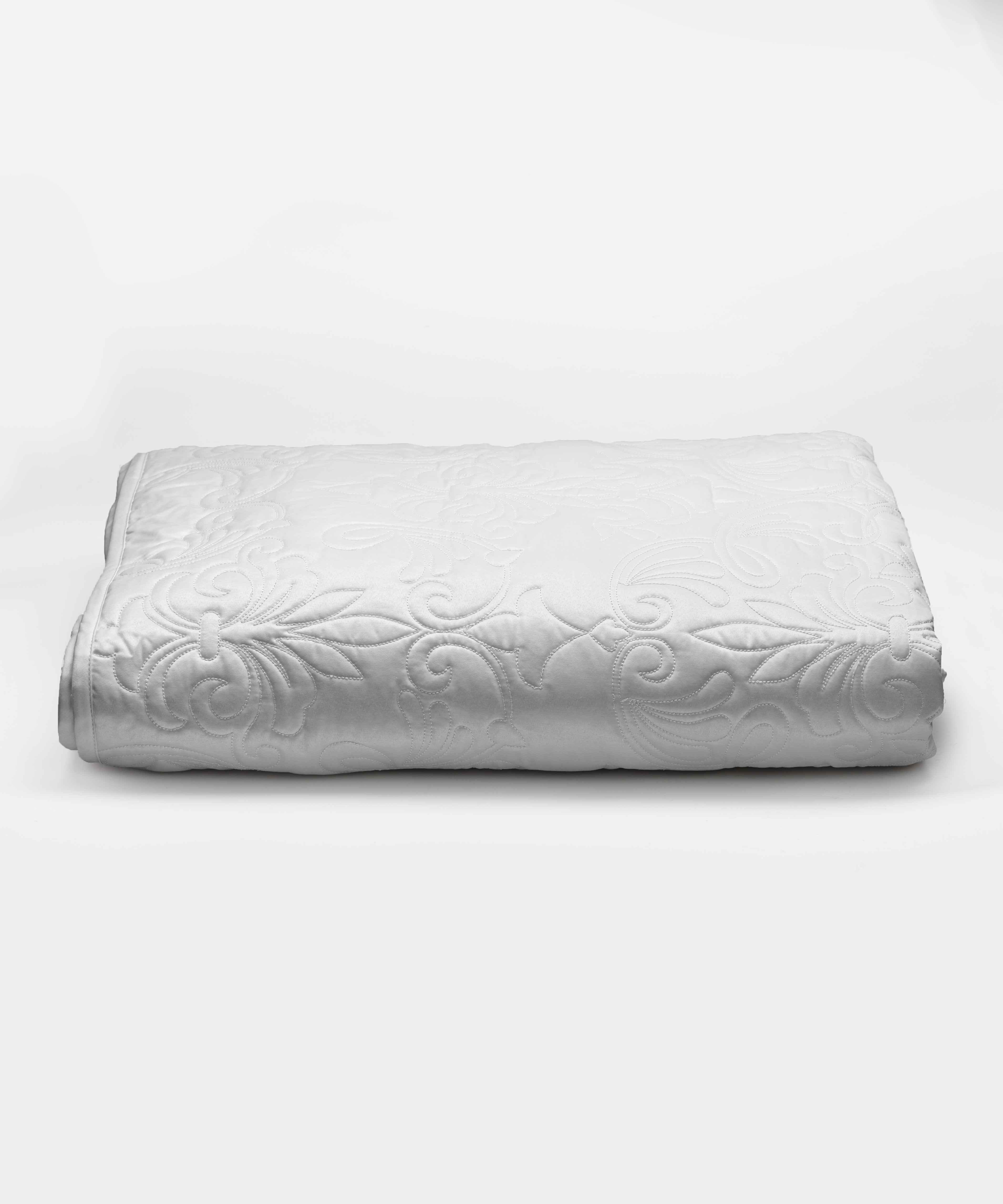 Summer Satin Embroidered Comforter Set (1 Comforter + 2 Pillowcases