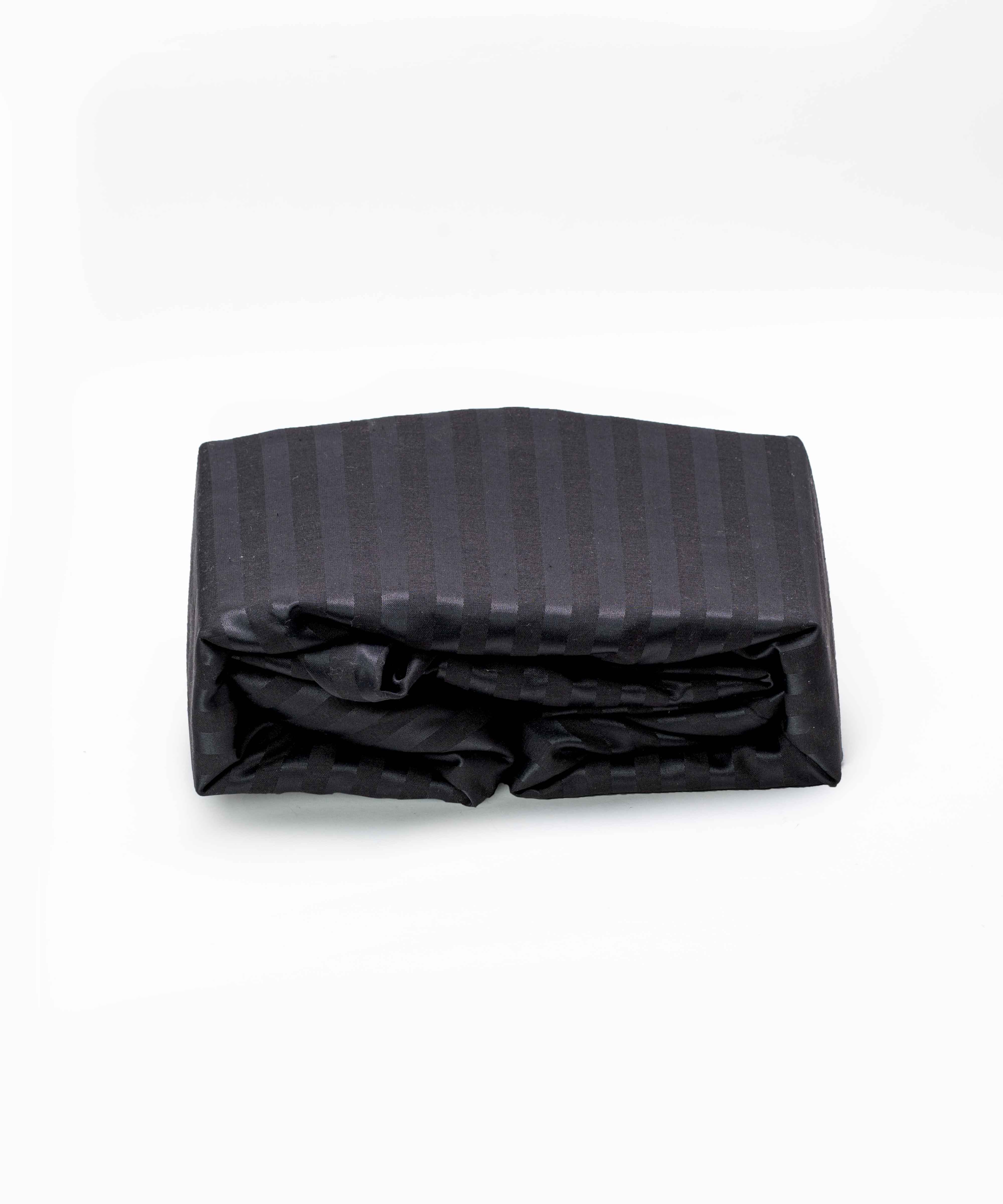 Striped Cotton Fitted  Bedsheet  (1 Bedsheet + 2 Pillowcases)