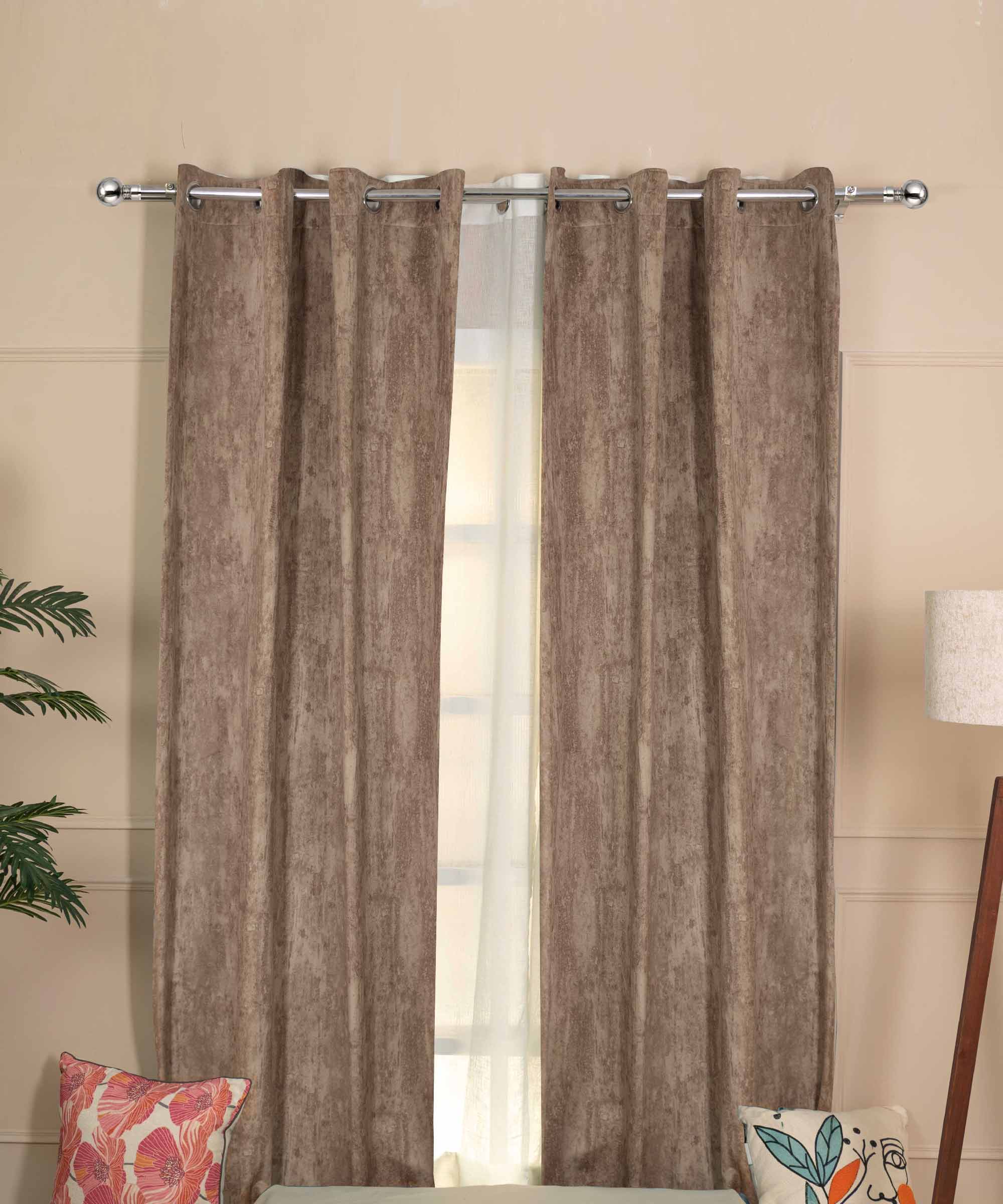 Suede Curtains - Light Blocking - Model chamois