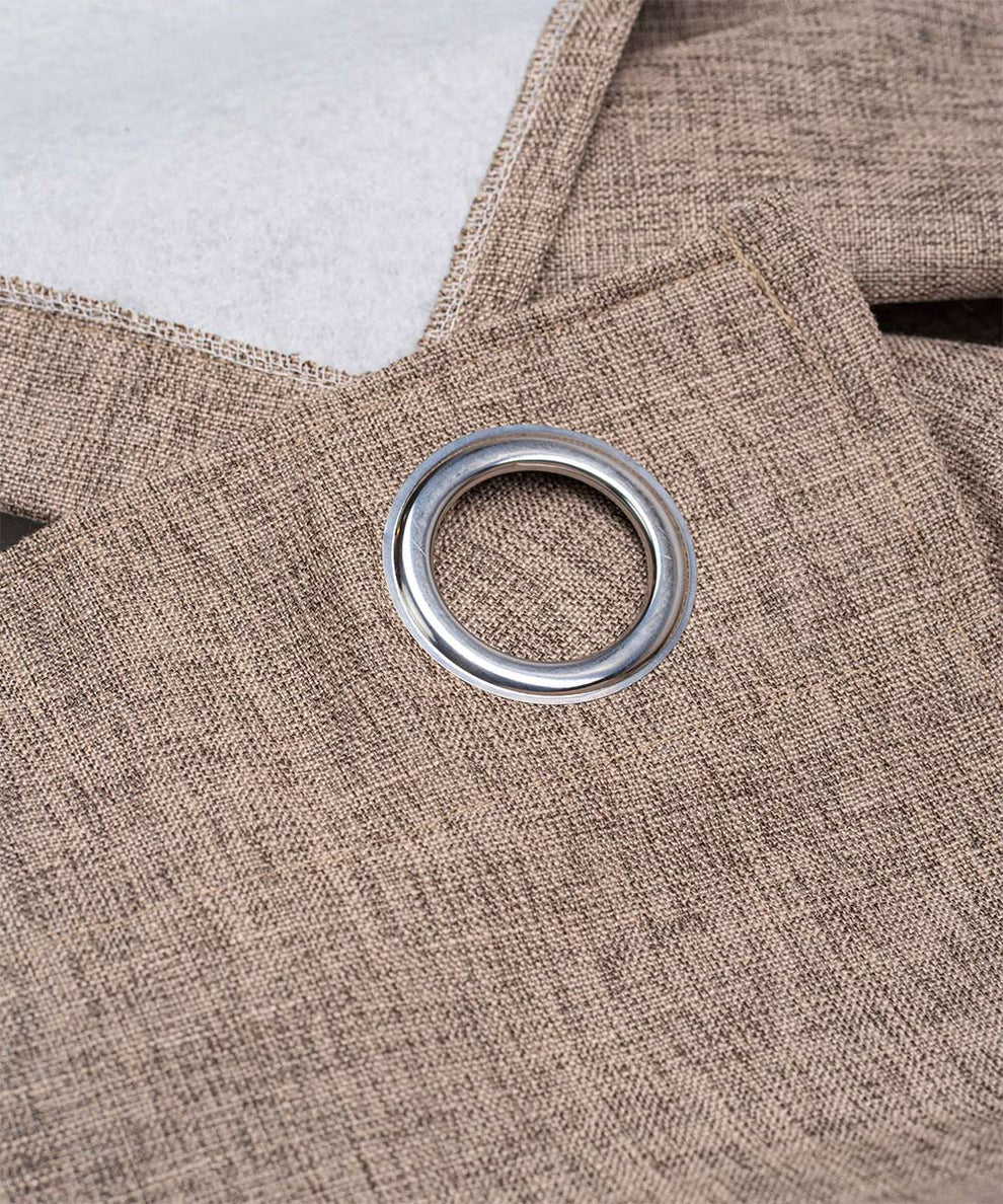 Modern Lined Linen Curtains - Light Blocking - Model Antalya