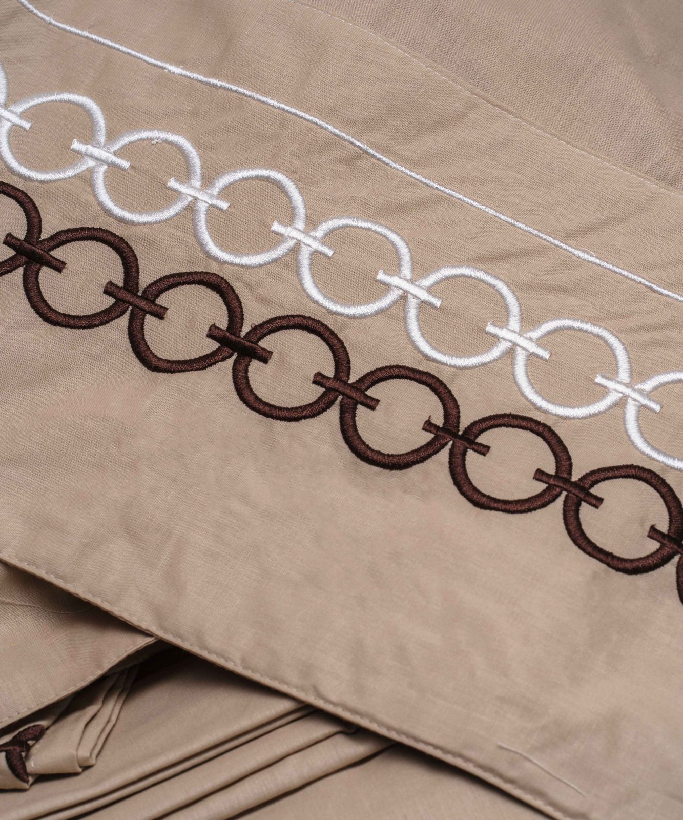 Embroidered Cotton Bedsheet (1 Bedsheet + 2 Pillowcases)